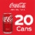 Coca-Cola® Soda Cans Perspective: top