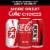 Coca-Cola Original Taste Soda Cans Perspective: top