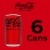 Coca-Cola Zero Sugar Soda Mini Cans Perspective: top