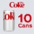 Diet Coke Diet Soda Mini Cans Perspective: top