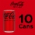 Coca-Cola Zero Sugar Soda Mini Cans Perspective: top