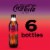 Coca-Cola® Zero Sugar Cherry Soda Bottles Perspective: top