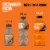 Powerade Orange Added Electrolyte & Vitamin Fruit Flavor Sports Drink Perspective: top