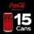Coca-Cola® Zero Sugar Soda Mini Cans Perspective: top