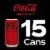 Coca-Cola® Zero Sugar Soda Mini Cans Perspective: top