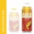 AHA® Caffeinated Mango and Black Tea Flavored Sparkling Water Can Perspective: top
