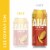 AHA® Caffeinated Mango and Black Tea Flavored Sparkling Water Can Perspective: top