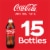 Coca-Cola Classic Soda Bottles Perspective: top