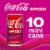 Coca-Cola® Spiced Raspberry Soda Mini Cans Perspective: top