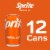 Sprite® Tropical Mix Lemon Lime and Tropical Fruit Caffeine Free Soda Cans Perspective: top