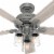 Hunter Fan Company Hartland 52  Indoor Home Low Profile Ceiling Fan w/ LED Light Perspective: top
