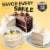 Our Specialty Treat Shop™ Black & White Round Double Layer Cake Perspective: top