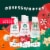 Starbucks Peppermint Mocha Flavored Coffee Creamer Inspired by Peppermint Mocha Latte Perspective: top