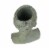 Weathered Cast Cement Young Girl Child Bust Indoor / Outdoor Head Plant Pot Planter Perspective: top