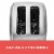 Black and Decker Stainless Steel Extra Wide 2 Slot Toaster in Silver Perspective: top