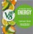 V8® +Energy Sparkling Lemon Lime Juice Energy Drink Cans Perspective: top