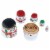Wooden Nesting Snowman 5 piece Perspective: top