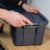 Rubbermaid Roughneck Storage Box with Lid - Indigo Perspective: top