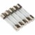 Bussmann 1A/2A/3A AGC Glass Tube Electronic Fuse (5-Pack) HEF-1 Perspective: top