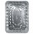 Handi-foil® Cook-n-Carry® Roaster Baker Disposable Pans & Lids - Silver Perspective: top