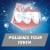 Aquafresh Extreme Clean Whitening Action Fluoride Cavity Protection Toothpaste Perspective: top