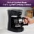 Mr. Coffee 5-Cup Programmable Coffee Maker - Black Perspective: top
