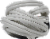 Prime® 3-Outlet Household Extension Cord - White Perspective: top