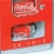Koolatron Coca-Cola Official Design Push Button Vending Machine Mini Fridge Perspective: top