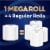 White Cloud® Ultra Soft & Strong Toilet Paper Mega Rolls Perspective: top