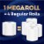 White Cloud® Ultra Soft & Strong Toilet Paper Mega Rolls Perspective: top