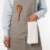 Now Designs Adjustable London Gray Kitchen Apron Perspective: top