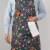 Now Designs Adjustable Straps Midnight Garden Kitchen Apron Perspective: top