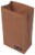 Heirloom 100% Cotton Lunch Bag for Work and School with Magnetic Closure Brown Perspective: top
