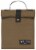 Heirloom 100% Cotton Lunch Bag for Work and School with Magnetic Closure Green Perspective: top