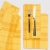 Now Designs Second Spin Plaid Napkin - Yellow Perspective: top