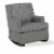 Baby Relax Bennet Transitional Wingback Nursery Rocker Chair, Gray Perspective: top