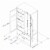 South Shore Acapella Wardrobe Armoire in Pure Black Perspective: top