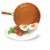 STARFRIT 11 Eco Copper Fry Pan 030083 Perspective: top
