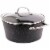 Starfrit Usa Inc Casserole 6 qt. With Glass Lid Stainless Steel & Handle Perspective: top