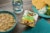 Juanita’s Foods Ready to Serve Chicken Pozole with Green Chile Soup, 25 oz Can Perspective: top
