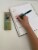 BIC® ReVolution™ Recycled Retractable Blue Ballpoint Pens Perspective: top