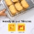 New York Bakery Ciabatta Cheese Frozen Rolls Perspective: top