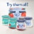 Oui by Yoplait Coconut Based Dairy Free Alternative Coconut Flavor Yogurt Glass Jar Perspective: top