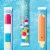 Go GURT Red White and Blue and Orange Cream Pop Kids Fat Free Yogurt Tubes Perspective: top