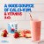 Yoplait Light Fat Free Strawberry and Blueberry Yogurt Pack Perspective: top