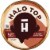 Halo Top® Chocolate Vanilla Twist Light Ice Cream 16 fl oz Perspective: top