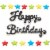 Wilton Icing Happy Birthday Star Decorations Perspective: top