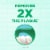 GUM® Professional Clean Mint Flossers Perspective: top