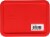 Pyrex® Covered Storage Dish - Clear/Red Perspective: top