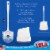 LOLA® Durable Eurostyle Poly Fiber Bristle Toilet Bowl Brush Perspective: top